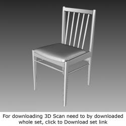 3D Scan of Chair Wooden #3